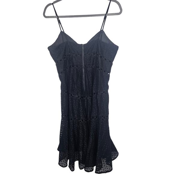 Bardot Dress Fit & Flare Dress Mini Dress Cocktail Dress Party Dress 8 Black - Picture 9 of 10